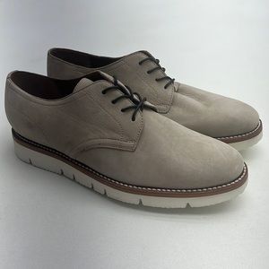 NEW Ariat Bartlett Nubuck Leather Lace Up Derby Loafer Rubber Vibram Sole 10 D